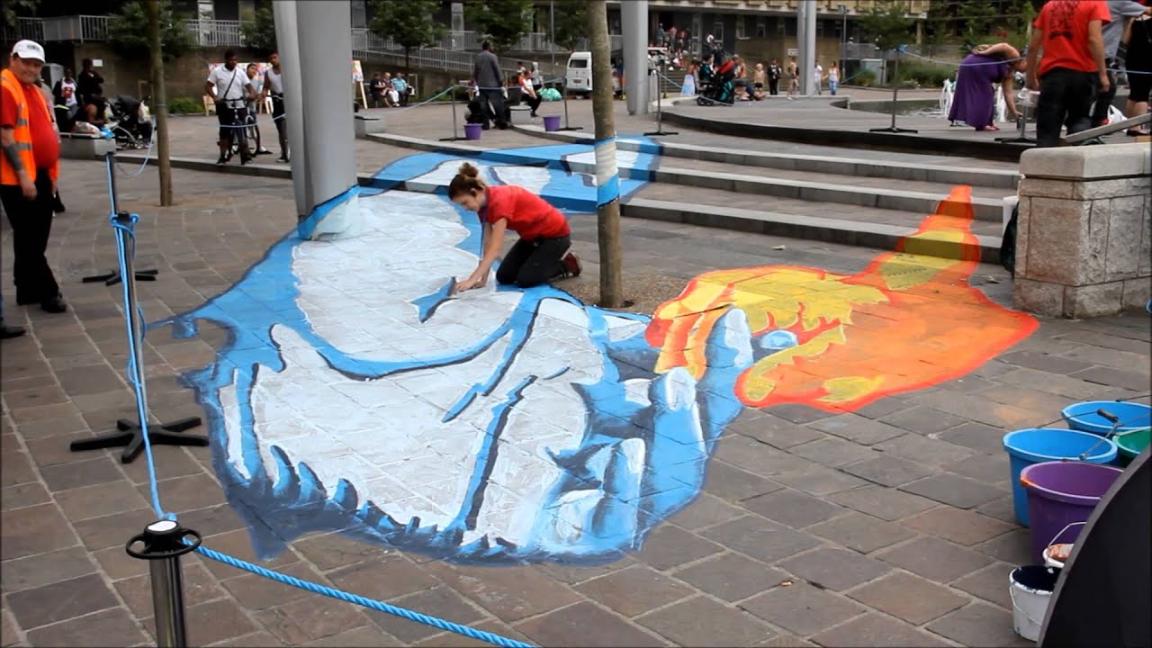 Anamorphic Street Art: Hidden Images Revealed by Perspective