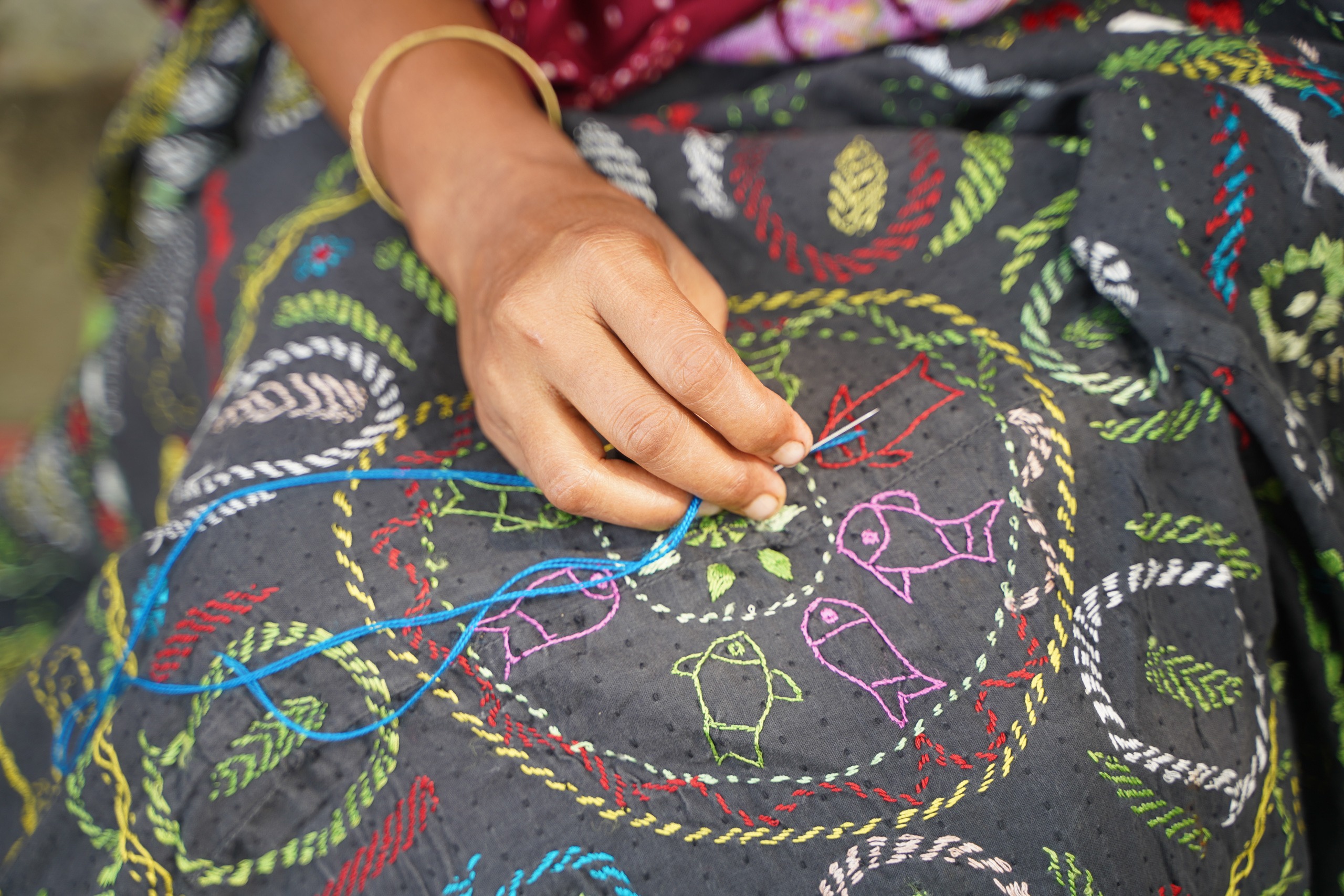 Nakshi Kantha Embroidery