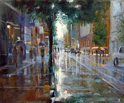 When Street Artists Paint in Rain